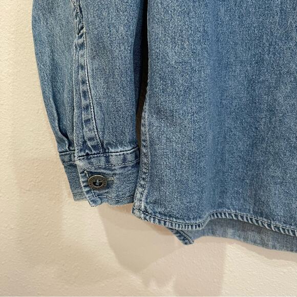 Vintage Pepe Jeans London Portobello Road W11 Denim Button Up Shirt - Small - Picture 4 of 15